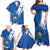 Personalised El Salvador Family Matching Off Shoulder Maxi Dress and Hawaiian Shirt Torogoz Bird Salvadoran Pride