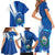 Personalised El Salvador Family Matching Short Sleeve Bodycon Dress and Hawaiian Shirt Torogoz Bird Salvadoran Pride