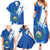 Personalised El Salvador Family Matching Summer Maxi Dress and Hawaiian Shirt Torogoz Bird Salvadoran Pride