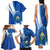 Personalised El Salvador Family Matching Tank Maxi Dress and Hawaiian Shirt Torogoz Bird Salvadoran Pride