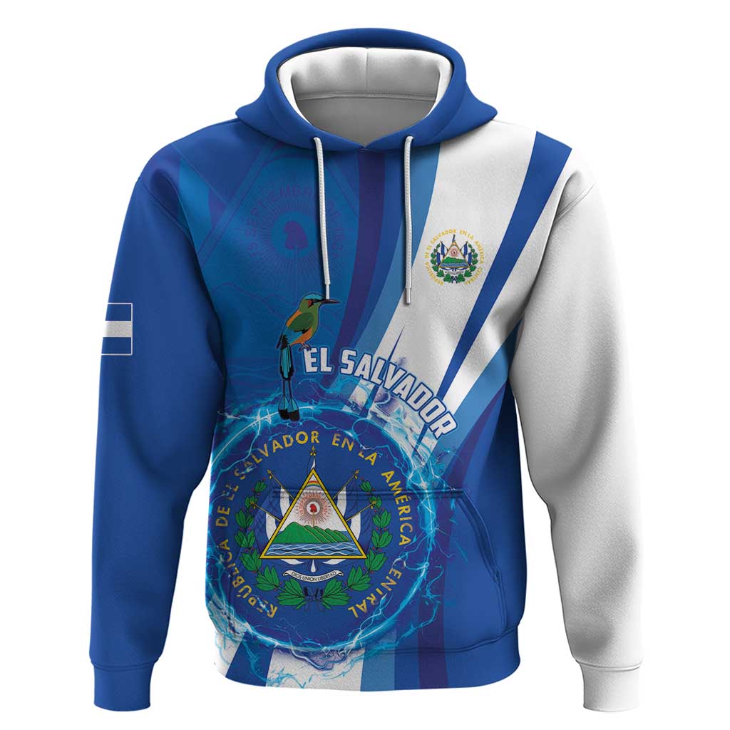 Personalised El Salvador Hoodie Torogoz Bird Salvadoran Pride