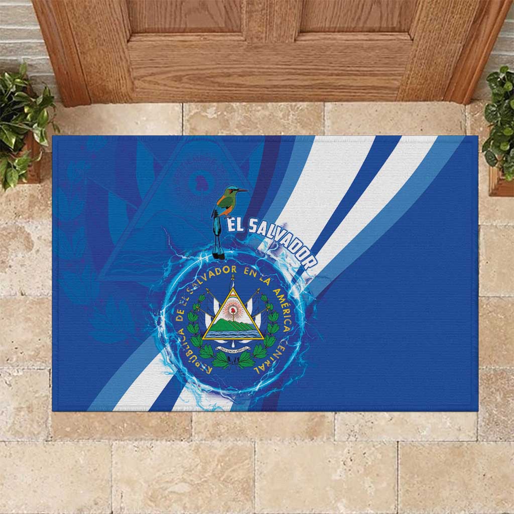 El Salvador Rubber Doormat Torogoz Bird Salvadoran Pride