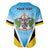 Personalised Saint Lucia 758 Baseball Jersey With Coat Of Arms