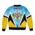 Personalised Saint Lucia 758 Bomber Jacket With Coat Of Arms