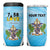 Personalised Saint Lucia 758 4 in 1 Can Cooler Tumbler With Coat Of Arms