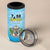 Personalised Saint Lucia 758 4 in 1 Can Cooler Tumbler With Coat Of Arms