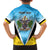 Personalised Saint Lucia 758 Family Matching Long Sleeve Bodycon Dress and Hawaiian Shirt With Coat Of Arms