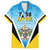 Personalised Saint Lucia 758 Family Matching Long Sleeve Bodycon Dress and Hawaiian Shirt With Coat Of Arms