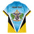 Personalised Saint Lucia 758 Family Matching Long Sleeve Bodycon Dress and Hawaiian Shirt With Coat Of Arms