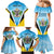 Personalised Saint Lucia 758 Family Matching Mermaid Dress and Hawaiian Shirt With Coat Of Arms