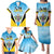 Personalised Saint Lucia 758 Family Matching Puletasi and Hawaiian Shirt With Coat Of Arms