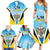 Personalised Saint Lucia 758 Family Matching Summer Maxi Dress and Hawaiian Shirt With Coat Of Arms