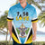 Personalised Saint Lucia 758 Hawaiian Shirt With Coat Of Arms