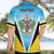 Personalised Saint Lucia 758 Hawaiian Shirt With Coat Of Arms