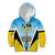 Personalised Saint Lucia 758 Kid Hoodie With Coat Of Arms