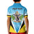 Personalised Saint Lucia 758 Kid Polo Shirt With Coat Of Arms