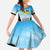 Personalised Saint Lucia 758 Kid Short Sleeve Dress With Coat Of Arms