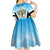 Personalised Saint Lucia 758 Kid Short Sleeve Dress With Coat Of Arms