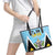 Saint Lucia 758 Leather Tote Bag With Coat Of Arms