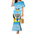 Personalised Saint Lucia 758 Mermaid Dress With Coat Of Arms