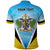 Personalised Saint Lucia 758 Polo Shirt With Coat Of Arms