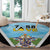 Saint Lucia 758 Round Carpet With Coat Of Arms