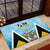 Saint Lucia 758 Rubber Doormat With Coat Of Arms