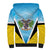 Personalised Saint Lucia 758 Sherpa Hoodie With Coat Of Arms