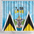 Saint Lucia 758 Shower Curtain With Coat Of Arms