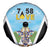 Saint Lucia 758 Spare Tire Cover With Coat Of Arms