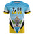 Personalised Saint Lucia 758 T Shirt With Coat Of Arms