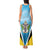 Personalised Saint Lucia 758 Tank Maxi Dress With Coat Of Arms