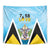 Saint Lucia 758 Tapestry With Coat Of Arms