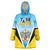 Personalised Saint Lucia 758 Wearable Blanket Hoodie With Coat Of Arms