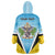 Personalised Saint Lucia 758 Wearable Blanket Hoodie With Coat Of Arms