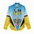 Personalised Saint Lucia 758 Women Casual Shirt With Coat Of Arms