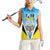 Personalised Saint Lucia 758 Women Sleeveless Polo Shirt With Coat Of Arms