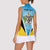 Personalised Saint Lucia 758 Women Sleeveless Polo Shirt With Coat Of Arms