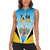 Personalised Saint Lucia 758 Women Sleeveless Polo Shirt With Coat Of Arms