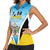 Personalised Saint Lucia 758 Women Sleeveless Polo Shirt With Coat Of Arms