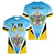 Personalised Saint Lucia 758 Women V-Neck T-Shirt With Coat Of Arms