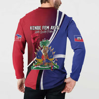 Haiti Strong Button Sweatshirt Kenbe Fem Ayiti