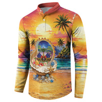 Haiti Button Sweatshirt The Pearl Of The Antilles
