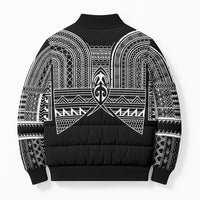 Philippines Igorot Tribal Inspired Bomber Puffer Jacket Black Version