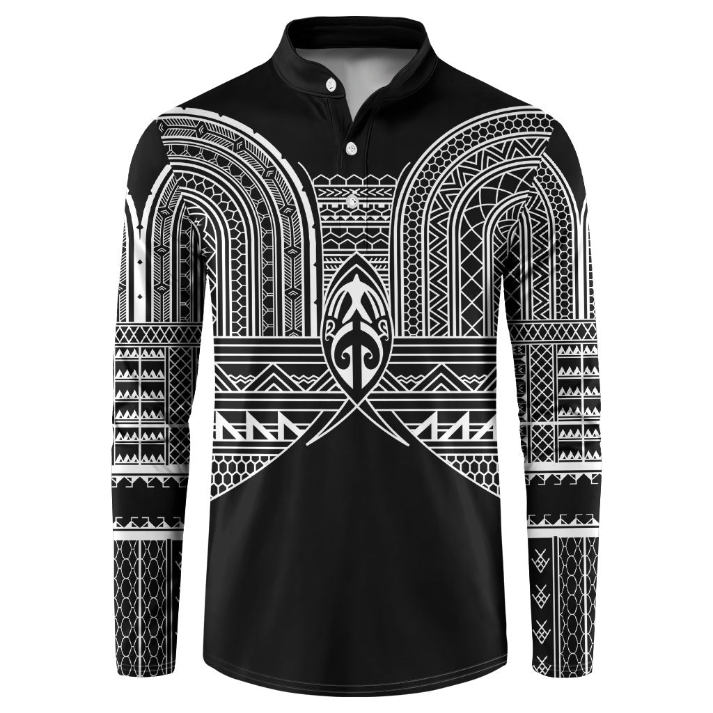 Philippines Igorot Tribal Inspired Button Sweatshirt Black Version