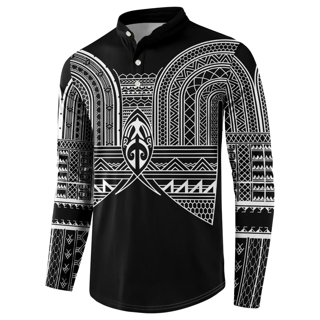 Philippines Igorot Tribal Inspired Button Sweatshirt Black Version