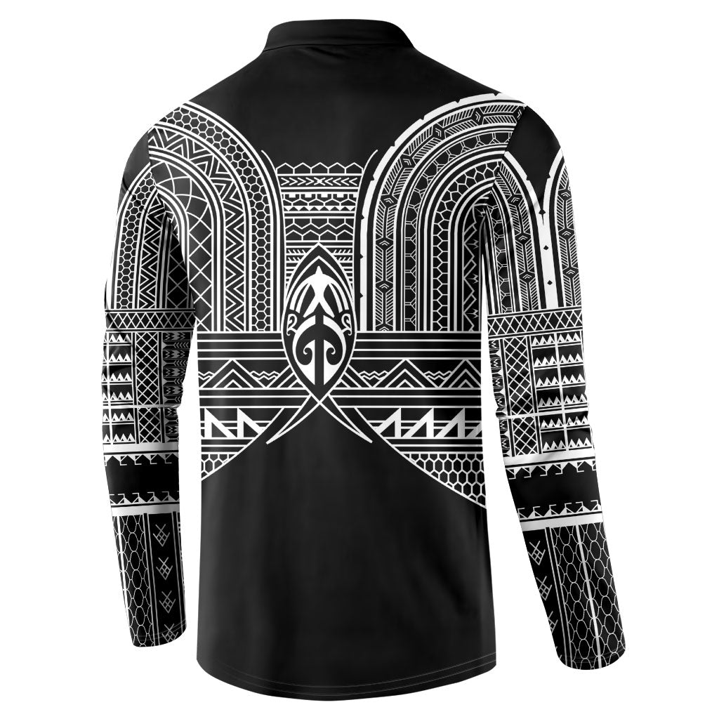 Philippines Igorot Tribal Inspired Button Sweatshirt Black Version