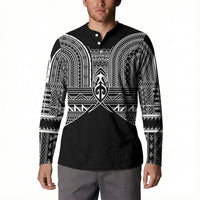 Philippines Igorot Tribal Inspired Button Sweatshirt Black Version