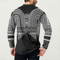 Philippines Igorot Tribal Inspired Button Sweatshirt Black Version