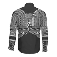 Philippines Igorot Tribal Inspired Long Sleeve Button Shirt Black Version